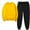 Yellow, variant on Jacenvly Christmas Sweatshirt Solid Thickened Warm Hiking Mountain Ski Sportswear Crewneck Hoodie Elastic Waisted Long Trousers Casual Fashion 2-Piece Set Pink