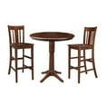 thumbnail image 3 of 36'' Round Solid Wood Dining in Espresso by International Concepts, 3 of 18