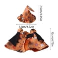 thumbnail image 2 of Cififendec Halloween Pet Witch Cape Hat Set, Pumpkin Adjustable Lightweight Pet Costume for Kitten Small Dog Pet Photo Nook Backyard Holiday Outfit, 2 of 5