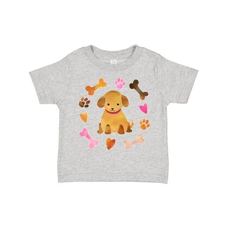 

Inktastic Cute Puppy Valentine with Hearts and Bones Boys or Girls Toddler T-Shirt