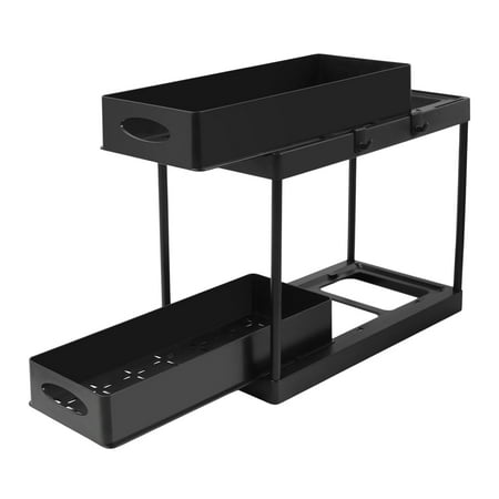 

Younar Sliding Storage Drawer | Heavy Duty Pull Out Shelf | Multi-Purpose Storage Baskets for Kitchen Bathroom Office Multi-Tier Under Sink Cabinet Organizer for Kitchen Bathroom