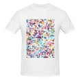 thumbnail image 4 of Bingfone Colorful Watercolor Dots Men'S Loose Fit Short-Sleeve Pocket T-Shirt, 4 of 7
