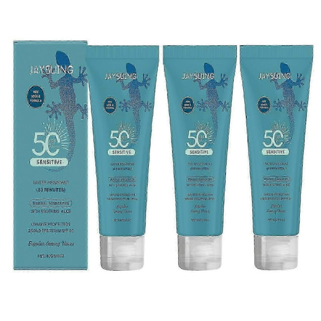 SENSITIVE Mineral Sunscreen SPF 50+, Waterproof Broad Spectrum Sunscreen UVA/UVB Protection with Smart Cap Technology - Fragrance Free