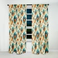 thumbnail image 3 of Designart "Earthy Nomadic Artwork" Boho Blackout Curtain Single Panel, 3 of 4