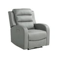 thumbnail image 3 of Relax A Lounger Avery Modern Recliner, Grey Faux Leather, 3 of 17