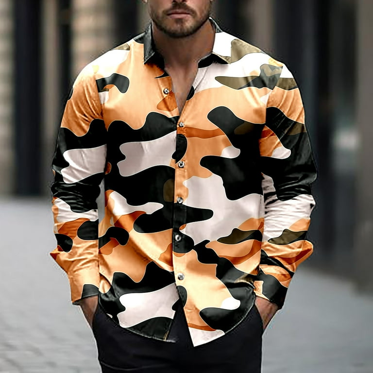 white christmas dresses Midnight Camo Button Down Shirt | Festival Button Down Shirts