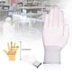 thumbnail image 2 of Abastado 6 Pares Guantes de Trabajo de Nylon Blanco, Guantes Antideslizantes sin Costuras, Cómodos de Usar, Ideales para Reparaciones, Industria Automotriz, Servicio de Autos, Taller, 2 of 8