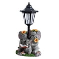 thumbnail image 2 of Estatua de Escultura para Jardín Figura de Animal Adorno con Luz Solar Automática Hecha de Resina Resistente Adecuado para Patios Césped Y S, 2 of 8