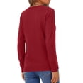 thumbnail image 4 of Fantaslook Fall Sweaters for Women Classic Crew Neck Knit Sweaters Casual Long Sleeve Pullover Tops, 4 of 9