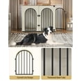 thumbnail image 3 of 44.1" Dog Crate Furniture, 3 Door Wooden Dog Crate Furniture for Small/Medium/Large Dog,White Brown, 3 of 8