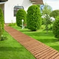 thumbnail image 2 of Patiojoy 8' Weather-Resistant Straight Hardwood Pathway Roll Out Fir Wood Garden Walkway with Non-Slip Surface 22", 2 of 10