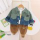 thumbnail image 1 of Conjuntos de ropa para niños Bebés Niños Primavera Otoño Ropa de mezclilla Conjunto lindo de tres piezas Chaleco de vaquero Abrigo Traje para niños Chaqueta + Top + Pantalones 3T (Tag110) Gao Jinjia LED, 1 of 2