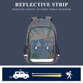 thumbnail image 5 of FORMRS Unisex School Backpack 17" Student Travel Bag with Laptop Compartment, Pink Seaside Boat, 5 of 7