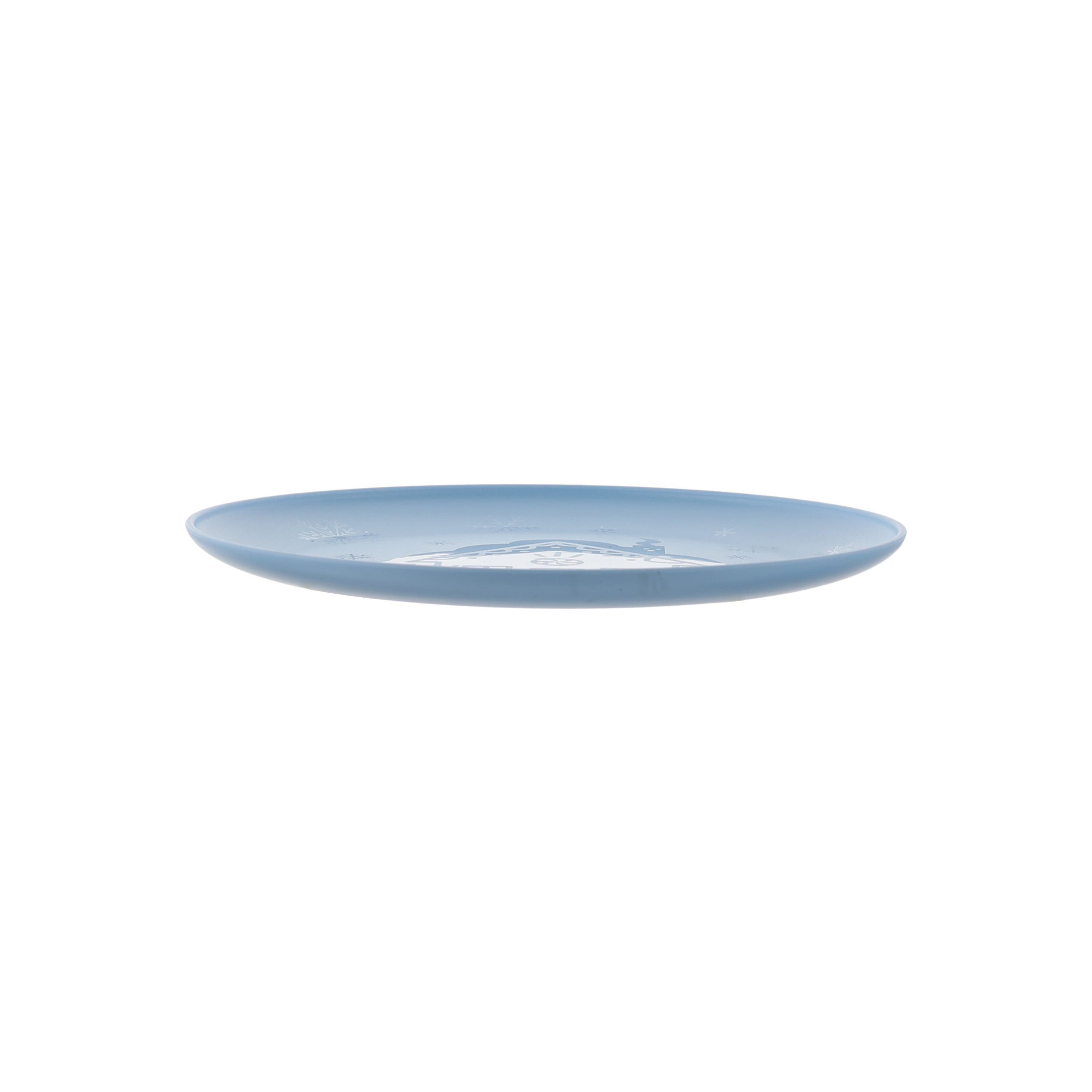 Holiday Time Blue Polypropylene Plate