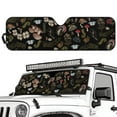 thumbnail image 2 of Uorisanigo Windshield Sun Shade, Mushroom Print Front Window Sunshade for Jeep Wrangler JK JKU JL JLU 1997-2023 & Jeep Gladiator JT 2020-2023, Front Window Sun Visor Blocks for UV and Heat, 2 of 7