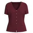 thumbnail image 1 of GEORGE G BLUSA CV ML TEXTURA C BOTONES VINO, 1 of 4