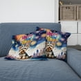 thumbnail image 2 of Happy New Year with Yorkshire Terrier Fireworks Holiday Xmas Winter 2025 Pillow Cushion Double Sided Yorkie Dog Lover Gifts Throw Pillow - 00025, 2 of 4