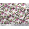 thumbnail image 2 of Soimoi Poly Georgette Fabric Berries,Floral & Bird Print Fabric by Yard 52 Inch Wide, 2 of 3