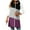 Purple, variant on Vest for Women Fall Spring Fashion Side Slit Lightweight Jackets Going Out Zip up Hoodie Patchwork Striped Sleeveless Shacket