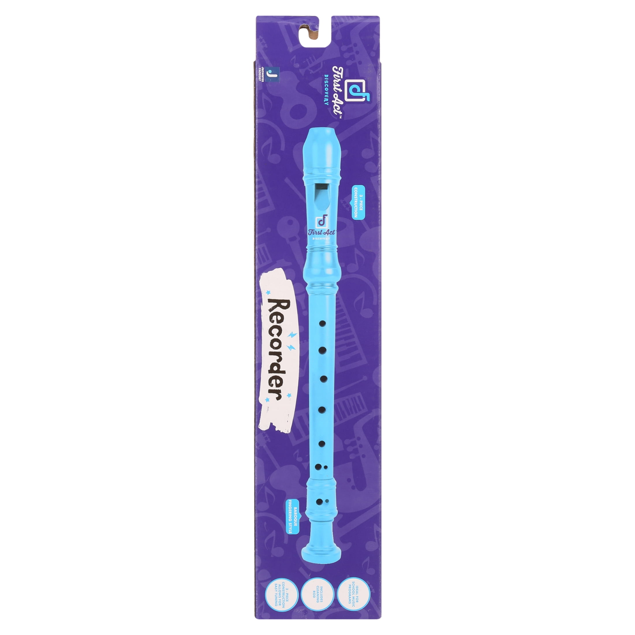 First Act Discovery Wood Wind Recorder Toy Musical Instrument