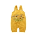 thumbnail image 2 of uublik Cargo Pants for Girls Cute Embroider Fashion Suspender Trousers, 2 of 5