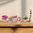 thumbnail image 6 of 5 Pieces Tabletop Artificial Flowers Desktop Ornament Faux Flower No Watering Needed for Indoor Home Office Decor, 6 of 9