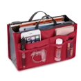 thumbnail image 2 of facefd Women Multifunction Portable Double Zipper Travel Cosmetic Handbag Organizer Handbag, 2 of 6
