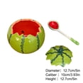 thumbnail image 3 of Weloille Watermelon Pattern Bowl with Spoon Set, Creative Summer Ceramic Tableware, Food Grade Soup Rice Bowl, Cute Design Food Serving Set, for Home Kitchen Daily Dining Dessert Serving, 3 of 6