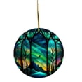 thumbnail image 2 of Decoraciones de Árbol de Navidad Decoración de Árbol 2D Decoración Colgante Redonda Decoraciones Colgantes de Navidad, 2 of 4