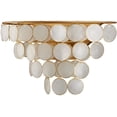 thumbnail image 4 of Currey And Company 5000-0223 Bon Vivant 3 Light 11" Tall Wall Sconce - Natural /, 4 of 6