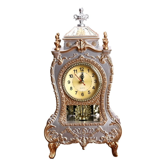 Yuarrent Reloj vintage para , fácil de leer, construcción duradera y atemporal, cronometraje preciso, relojes de Decoración del hogar Blanco