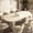 Oval Beige, variant on Shaiailed 63"-78.7" Black Oval Extendable Dining Table,Dining Room Table for 6 with Wooden Strip Base,Modern Dining Room Table for Family Living Room