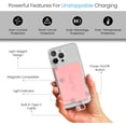 thumbnail image 4 of Pro – World's Thinnest Portable Charger – USB-C Power Bank 5000mAh – Magnetic Built-in Cable – TSA Approved Travel Charger – iPhone 15/16/17 & Android – Pink, 4 of 5