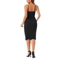 thumbnail image 3 of INSPIRE CHIC Women's Casual Solid Color Boat Neck Midi Sleeveless Tank Dresses, 3 of 5