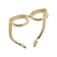 thumbnail image 2 of Miangastore Bague de Lunettes Dorée Lot de 1 0,83x0,79x0,27 Po, 2 of 8