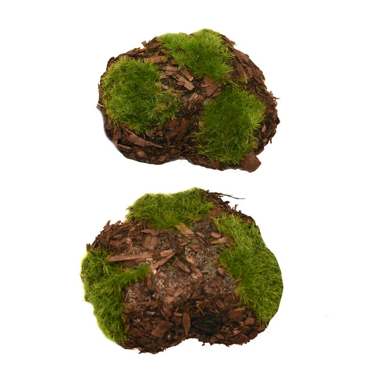 6pc Mini Wood Moss Rock Boulders Outdoor Fairy Garden Terrarium Landscape Decor 6pc Mini Wood Moss Rock Boulders Outdoor Fairy Garden Terrarium Landscape Decor