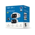thumbnail image 2 of TP-Link Tapo Smart Indoor/Outdoor Dual Lens Pan/Tilt Security Camera, Dual 2K Resolution, SD/Cloud Storage, Person Detection, AI Motion Tracking, Color Night Vision, IP65 Rating, 2.4GHz Only, TCW34, 2 of 25