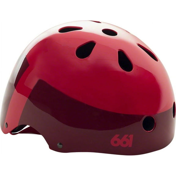 sixsixone dirt lid helmet: red one size