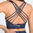thumbnail image 3 of Top deportivo con tirantes cruzados para mujer, Top deportivo con realce para Yoga, sujetador corto de gimnasia, Fitness, deporte, transpirables, 3 of 5
