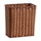 thumbnail image 1 of Organizador de adornos para bote de basura, bote de basura rectangular resistente con parte superior abierta Marrón oscuro, 1 of 9