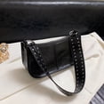 thumbnail image 2 of Bolso Bandolera para Mujer Con Tachonada Bolso Informal para Citas (negro), 2 of 9