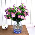 thumbnail image 5 of Morttic 4 Bundles Artificial Daisies Flowers Fake Colorful Daisy Plant UV Resistant Greenery Shrubs Plants for Indoor Outdoor Hanging Planter Home Garden Decor Wedding Porch Window Decor (Rose Red), 5 of 8