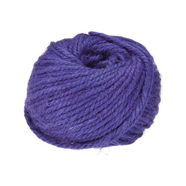 82 Pies 2,5mm Jardín Cordel, Yute Cuerda Cuerda para Artesanía, Regalo Envoltura, Embalaje, Jardinería, y Boda Decoración, Púrpura Unique Bargains enroscarse