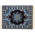 thumbnail image 1 of Navy Blue Oriental Woven Mousepad - Turkish Style Miniature Carpet Mousemat, 1 of 5