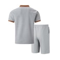 thumbnail image 5 of Weiqiqre Men's Short Sets 2 Piece Outfits Button Down Linen Shirts and Short Sets Summer Beach Outfis, 5 of 5