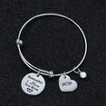 thumbnail image 2 of Mother's Day Bangle Bracelet From Daughter & Son Mom Birthday Gift From Kids Bangle Bracelet For Mom Expandable Bangle Bracelet For Women, 2 of 5