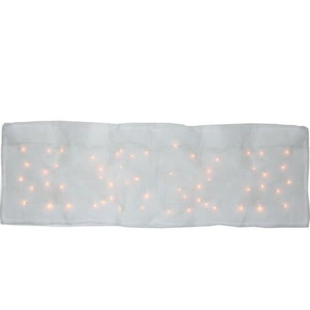 8 Function LED Illuminated Snow Blanket For Mantle or Christmas Village