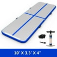 thumbnail image 1 of Goplus Inflatable Gymnastics Tumbling Mat Floor Mats with Pump Home Use Blue, 1 of 10