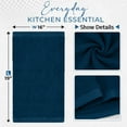 thumbnail image 3 of Dan River Bar Mop Cotton Kitchen Towel pack of 12 Super Absorbent And Reusable Cleaning Cloth - Opal Blue, 16x19in, 3 of 9