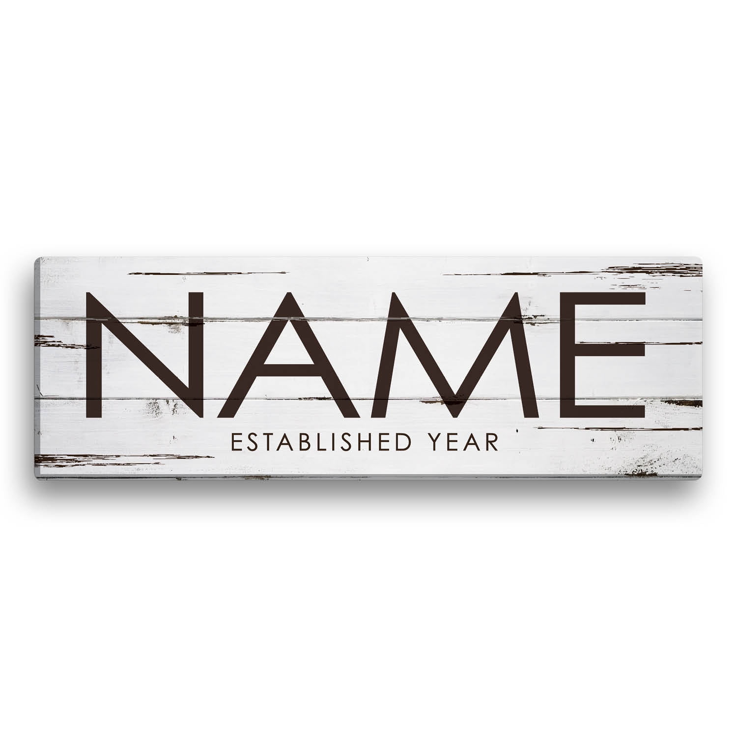 Family Name Personalized 6x18 Canvas